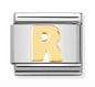 Nomination Italy Composable Classic Letters in Stainless Steel with 18K Gold