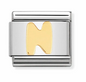 Nomination Italy Composable Classic Letters in Stainless Steel with 18K Gold