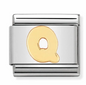 Nomination Italy Composable Classic Letters in Stainless Steel with 18K Gold