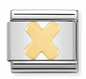 Nomination Italy Composable Classic Letters in Stainless Steel with 18K Gold