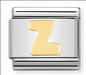 Nomination Italy Composable Classic Letters in Stainless Steel with 18K Gold