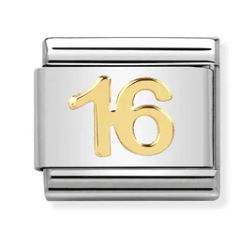 Nomination Italy Composable Link Number in 18K Gold