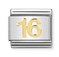 Nomination Italy Composable Link Number in 18K Gold