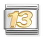 Nomination Italy Composable Link Number in 18K Gold