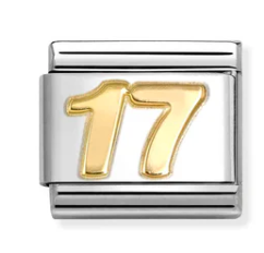 Nomination Italy Composable Link Number in 18K Gold