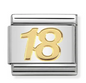 Nomination Italy Composable Link Number in 18K Gold