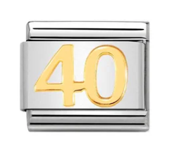 Nomination Italy Composable Link Number in 18K Gold