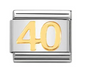 Nomination Italy Composable Link Number in 18K Gold