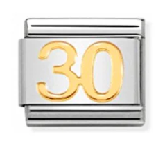 Nomination Italy Composable Link Number in 18K Gold