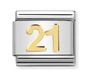 Nomination Italy Composable Link Number in 18K Gold