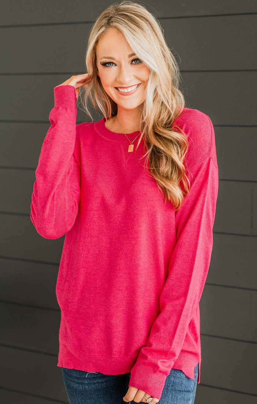Sweater with Side Tab Detail