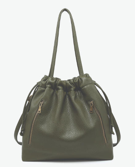 Finley Distressed Drawstring Tote