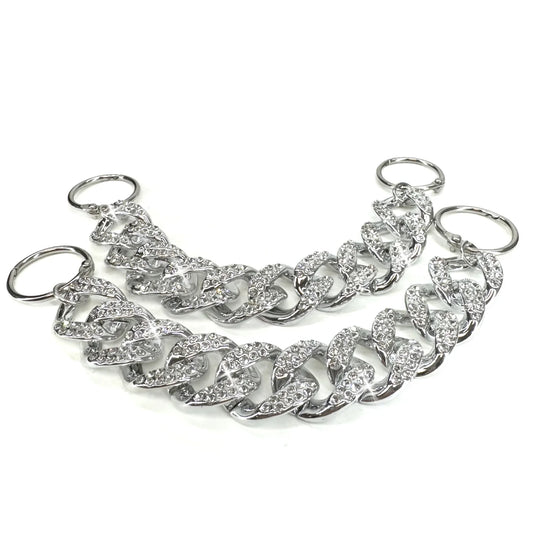 Shoe Bling Chain Silver