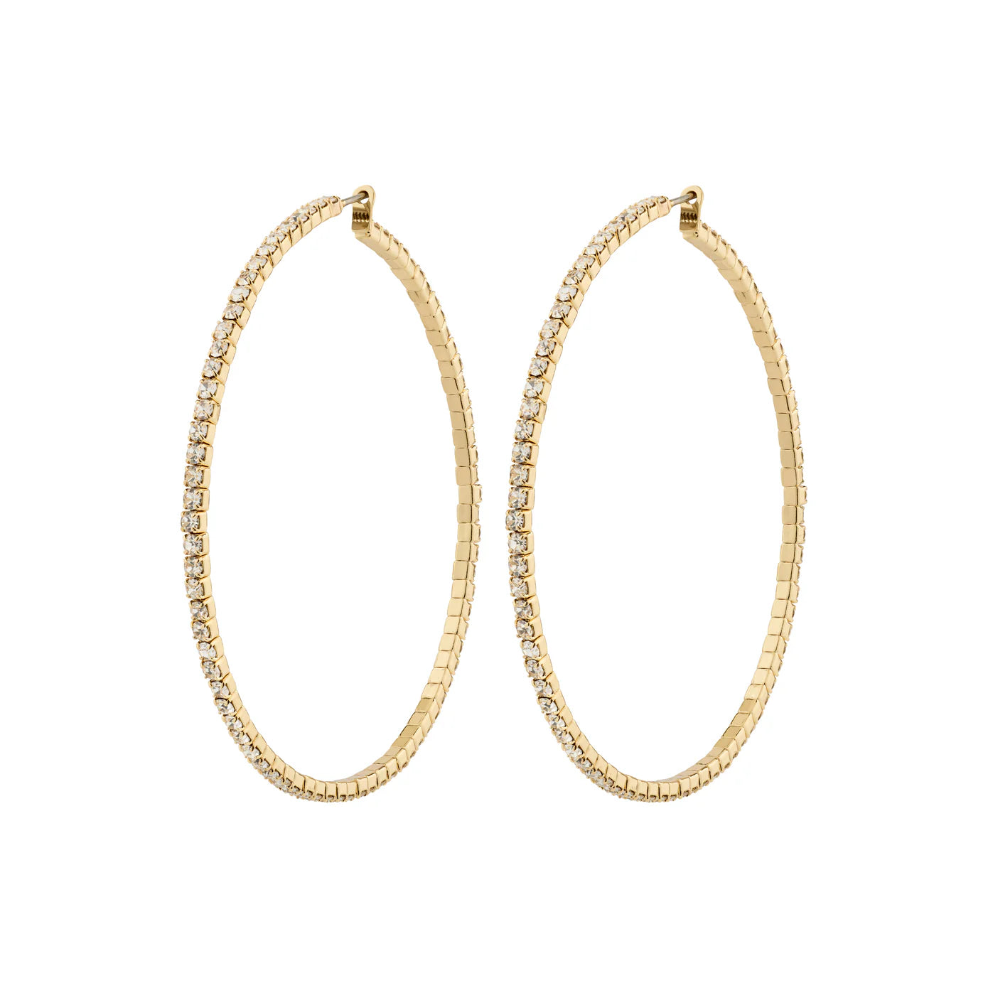 SIDNEY crystal hoop earrings