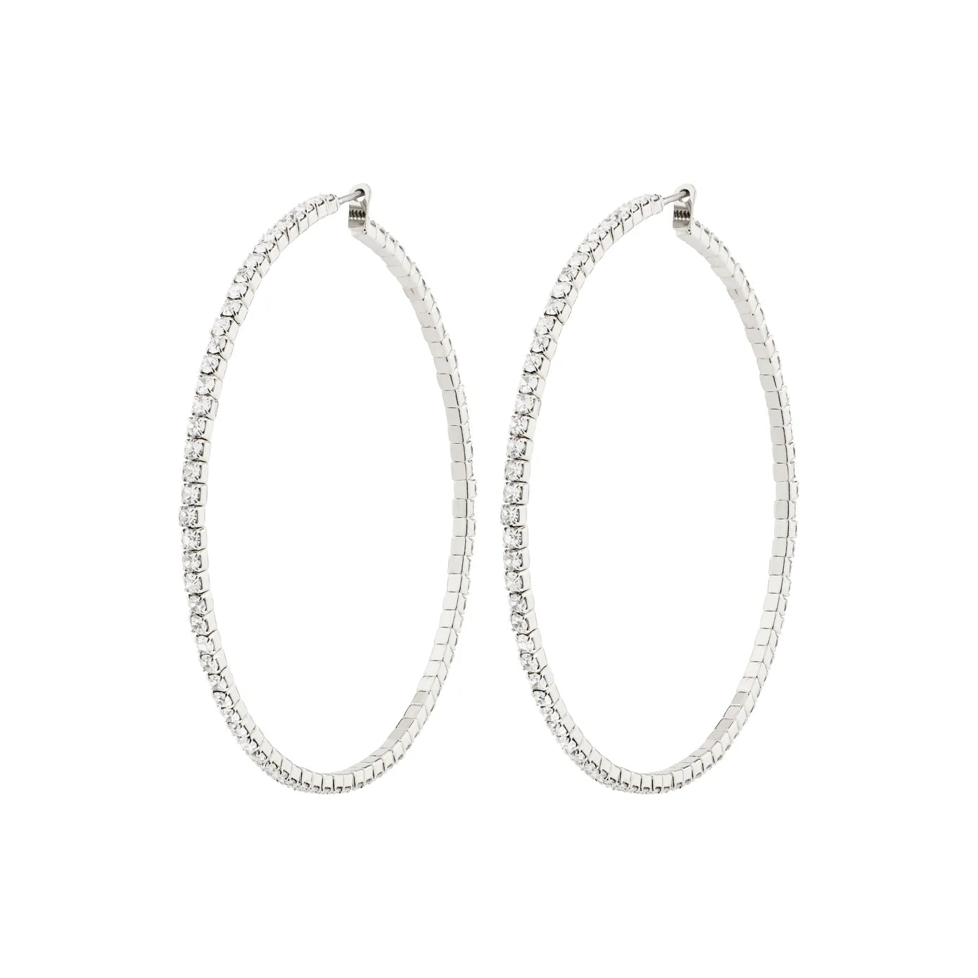 SIDNEY crystal hoop earrings