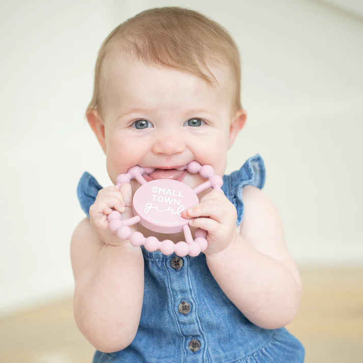 Small Town Girl Teether Dusty Rose