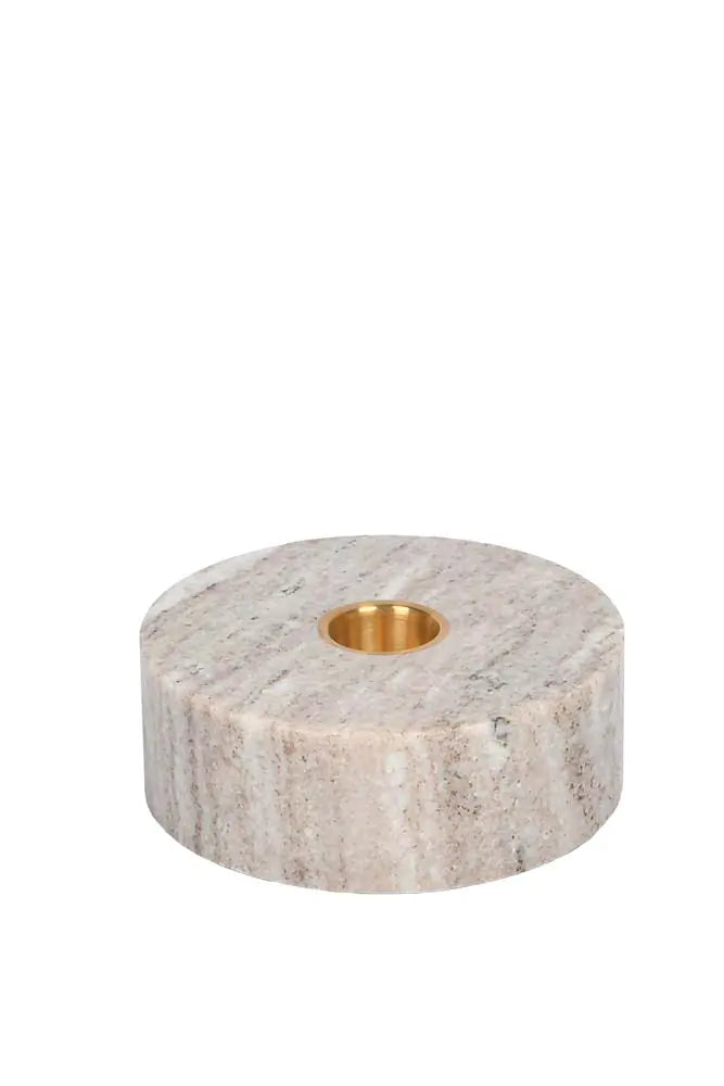 Marble base candleholder