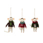 Felt wool mice orn