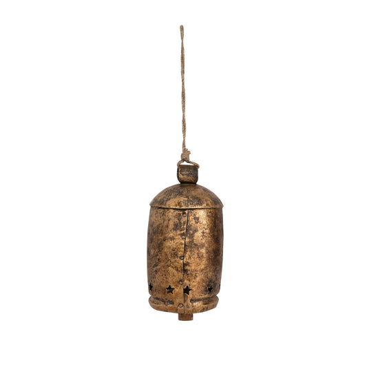 Metal bell with cut outs