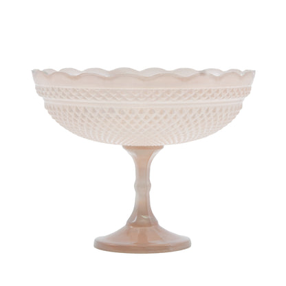 Pressed glass scalloped bowl