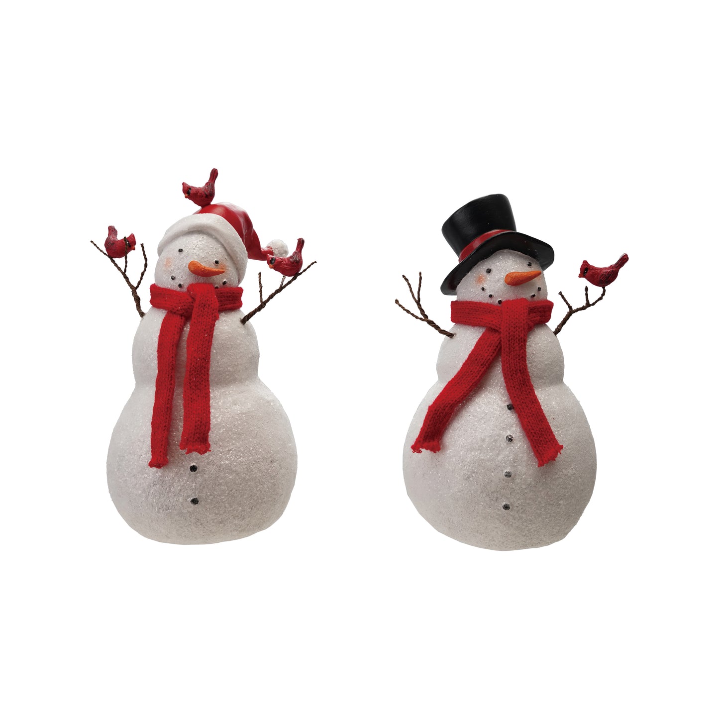 Resin snowman statue
