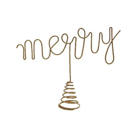 Metal tree topper