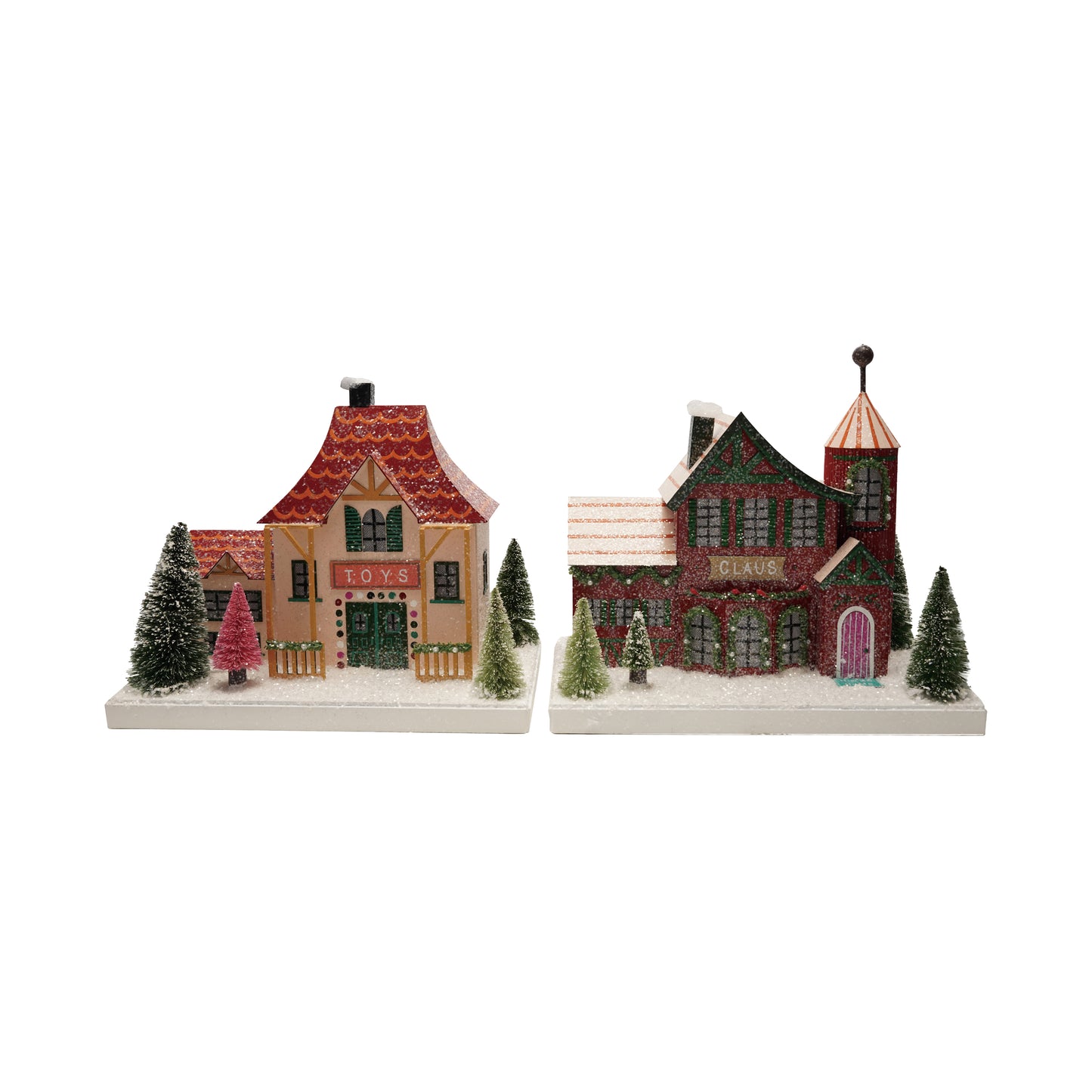 Paper north pole village