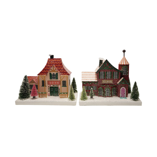 Paper north pole village