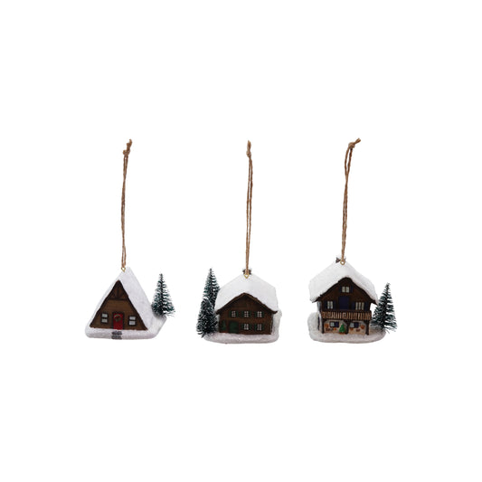 Resin house orn
