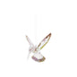 Plastic faceted hummingbird orn