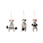 Felt wool mice orn