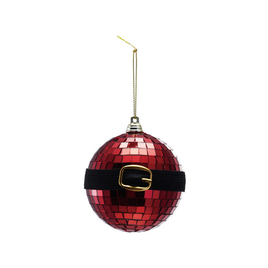 santa disco ball christmas