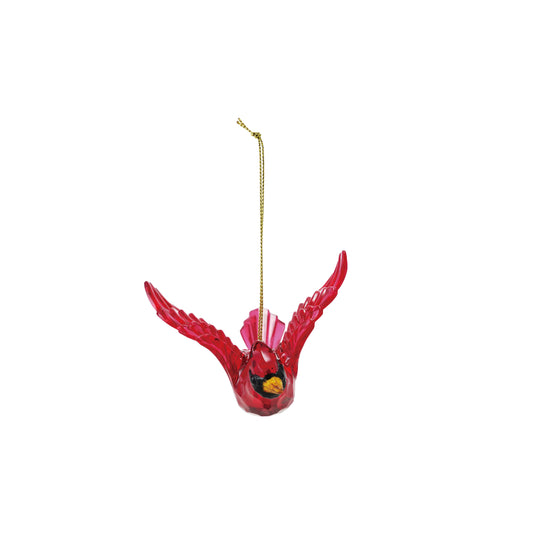 Acrylic flying cardinal orn