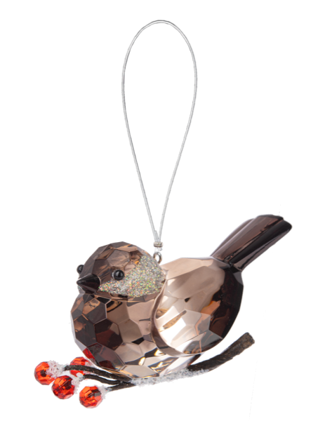 Chickadee with berries