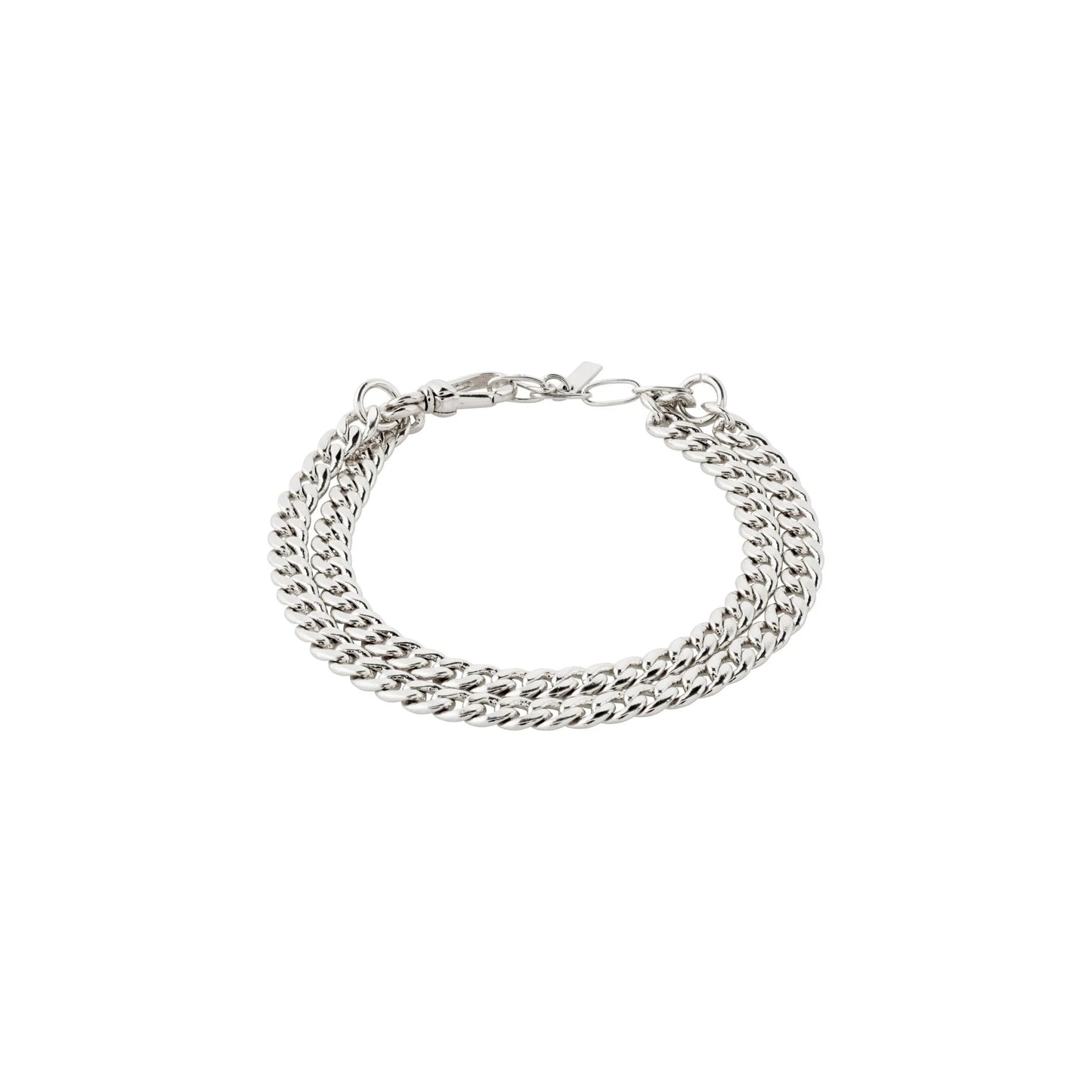 Blossom Recycled 2-In-1 Curb Chain Bracelet