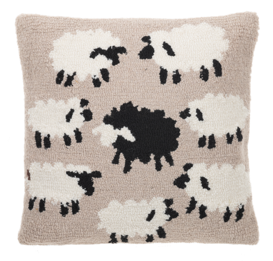Punch Hook Sheep Pillow