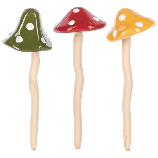 Mushroom Plant Pick on Spring