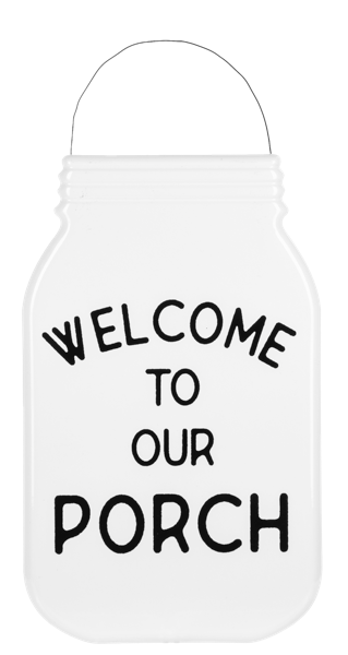 Porch Text Jar Wall Decor
