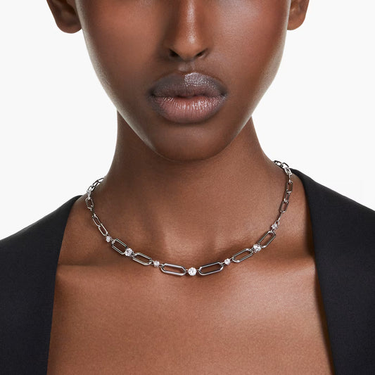 Constella necklace White, Rhodium plated 5683360