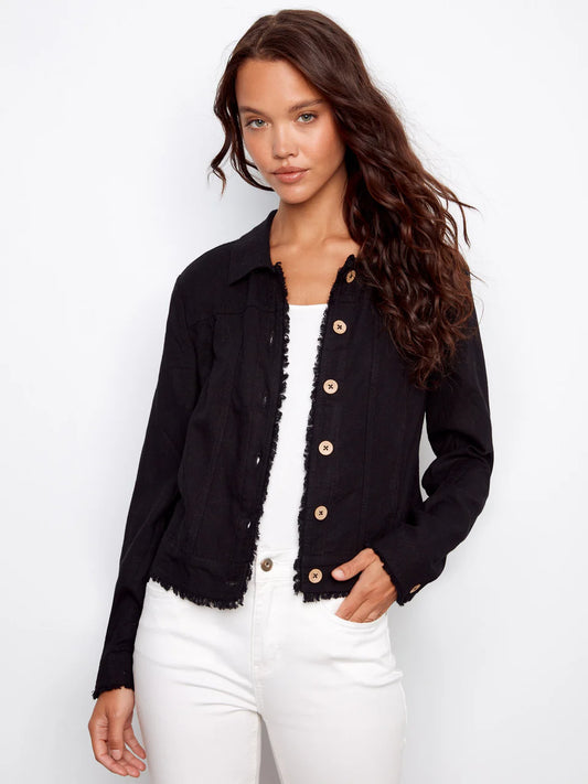 Linen Blend Jacket C6199YY/229B