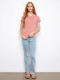 Ribbed neck t-shirt C1443-549C