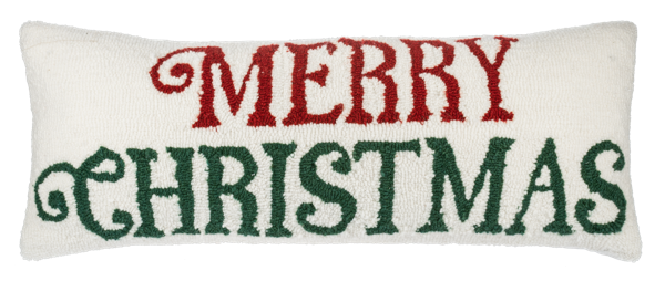 Merry Christmas Hook Pillow