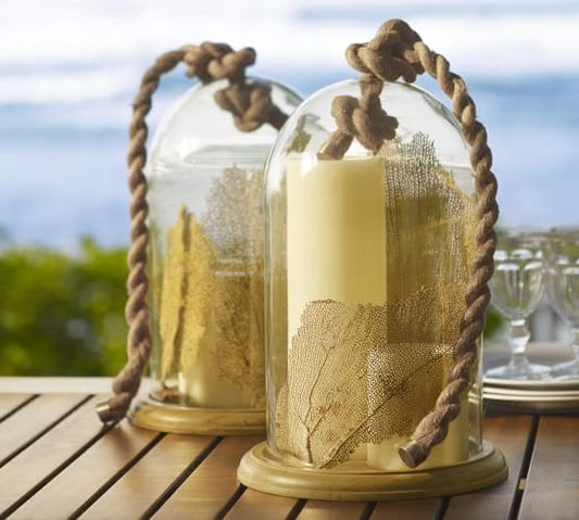 Cloche Glass with Rope