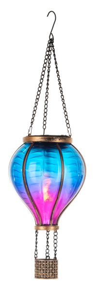 Solar Flickering Light Up Hot Air Balloon