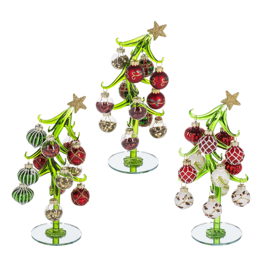 Slanted tree w/ orns