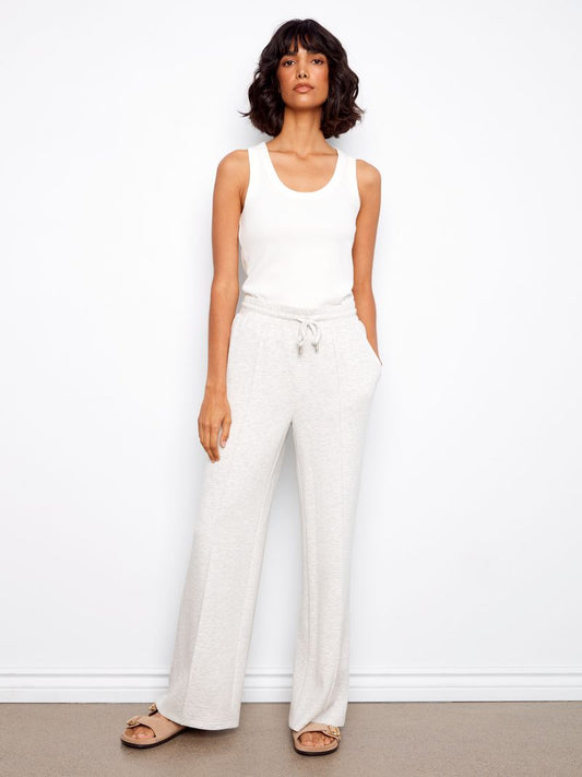 Soft Scuba Wide Leg Jogger Charlie B C5743-479C