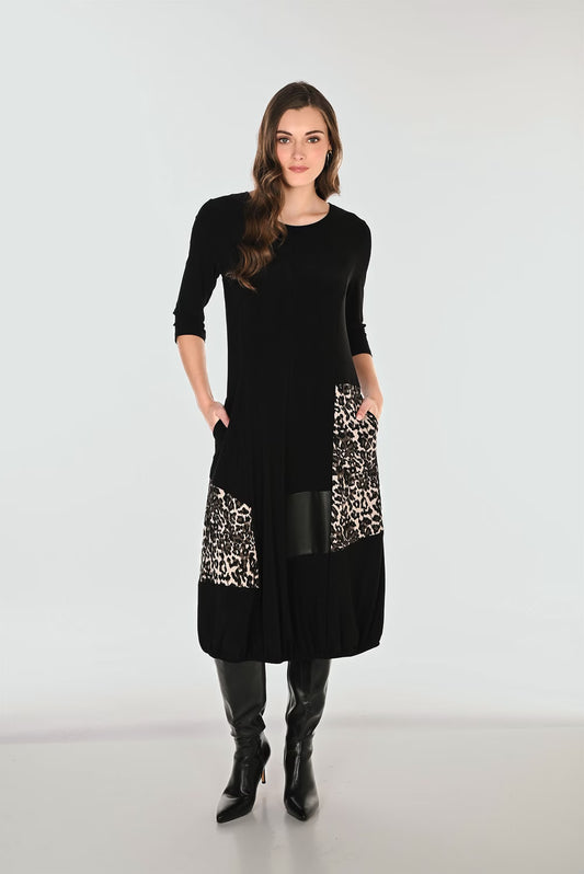 Animal Print Midi Dress Style 263277