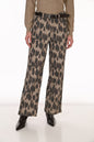 Leopard Print Belted Trousers Style 263703