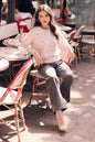 Pink and Jewels Crew Neck Pullover Style 264831