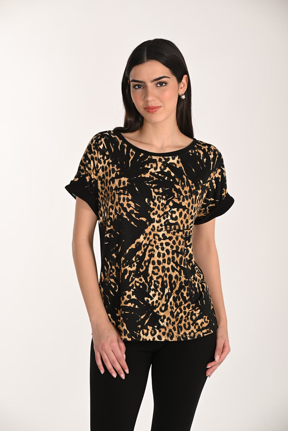 Casual Leopard Print Pullover Style 266150
